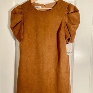 Bar III Suede Sheath Dress